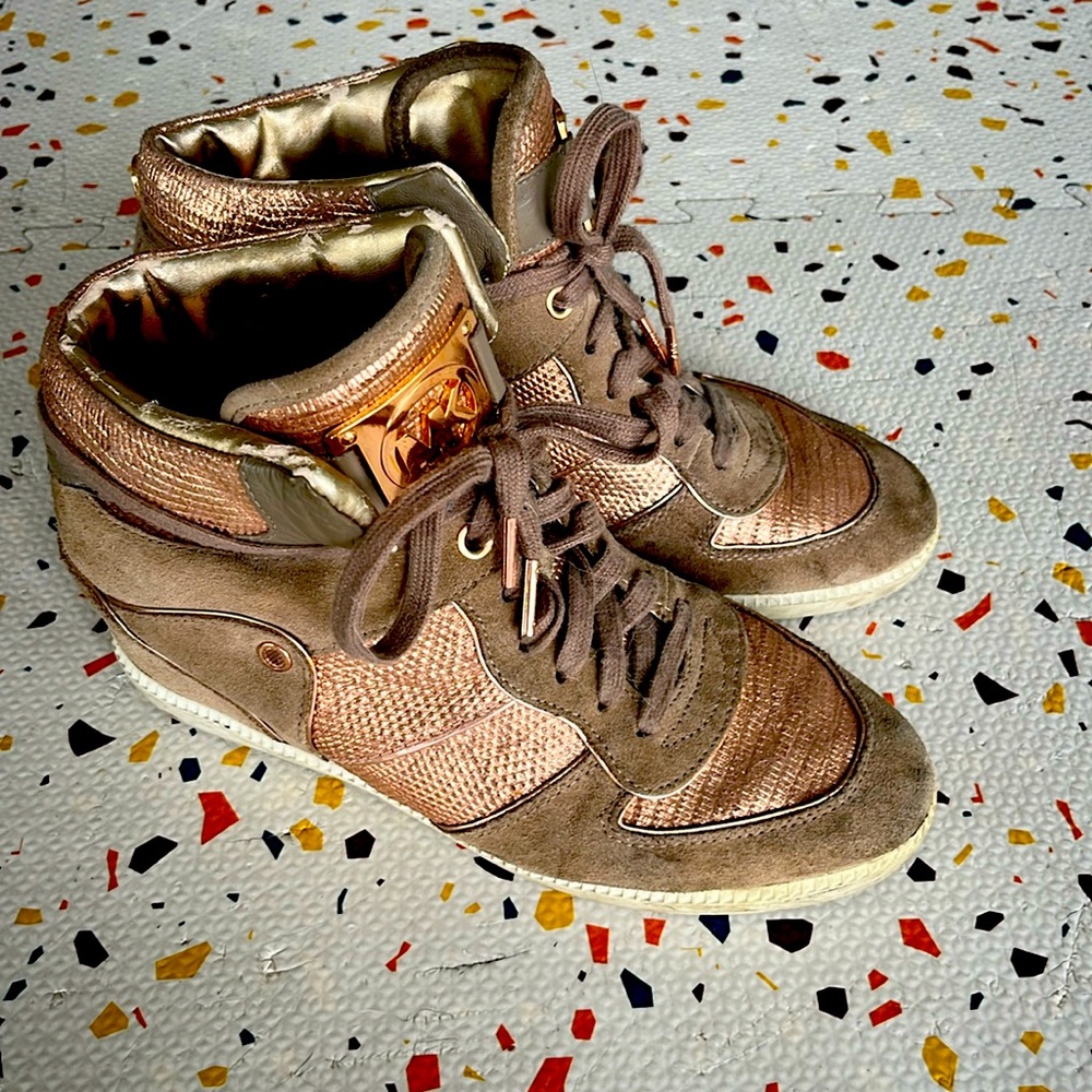 Vintage Michael Kors Nikko Wedge Sneakers